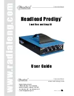 Preview for 1 page of Radial Engineering Headload Prodigy User Manual