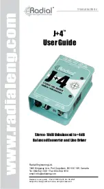 Preview for 1 page of Radial Engineering J+4 User Manual