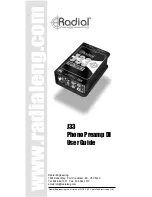 Radial Engineering J33 User Manual preview