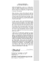 Preview for 11 page of Radial Engineering J33 User Manual