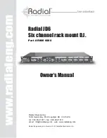 Preview for 1 page of Radial Engineering JD6 Owner'S Manual