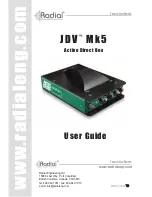 Preview for 1 page of Radial Engineering JDV Mk5 User Manual