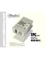 Preview for 1 page of Radial Engineering JPC MK3 User Manual