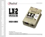 Radial Engineering LX-2 User Manual предпросмотр