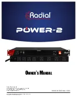 Radial Engineering Power-2 Owner'S Manual preview