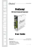 Radial Engineering PreComp 500 series User Manual preview