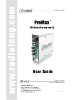 Preview for 1 page of Radial Engineering PreMax 500 Series User Manual