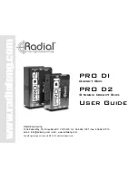 Preview for 1 page of Radial Engineering PRO DI User Manual