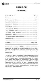 Preview for 2 page of Radial Engineering PZ-PRO User Manual