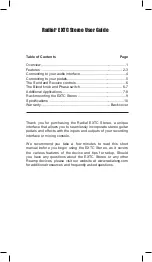 Preview for 2 page of Radial Engineering Reamp EXTC Stereo User Manual