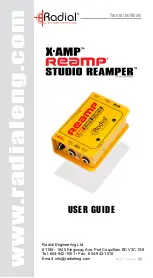 Preview for 1 page of Radial Engineering Reamp X-Amp User Manual