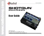 Radial Engineering SHOTGUN User Manual preview