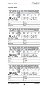 Предварительный просмотр 17 страницы Radial Engineering TONEBONE PLEXITUBE Owner'S Manual