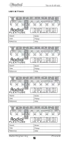 Предварительный просмотр 18 страницы Radial Engineering TONEBONE PLEXITUBE Owner'S Manual