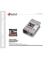 Radial Engineering Trim Two User Manual preview