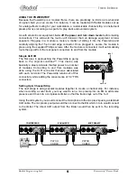 Предварительный просмотр 12 страницы Radial Engineering WORKHORSE 500 SERIES User Manual