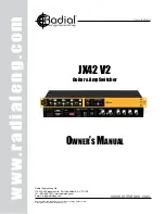 Preview for 1 page of Radial Engineering X42 V2 Owner'S Manual