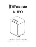Предварительный просмотр 1 страницы Radialight KUBO Operating Instructions Manual