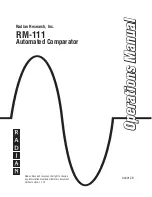 Предварительный просмотр 2 страницы Radian RM-111 Operation Manual