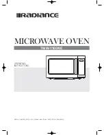 Предварительный просмотр 1 страницы radiance TMW-1100NE Operating Instructions Manual