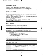 Предварительный просмотр 14 страницы radiance TMW-1100NE Operating Instructions Manual