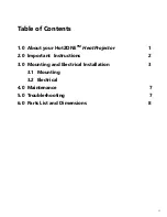 Preview for 2 page of Radiant Optics HotZONE HeatProjector HZE Series User Manual