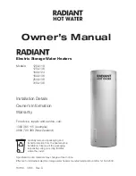 Radiant 125A118 Owner'S Manual preview