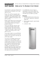 Preview for 3 page of Radiant 125A118 Owner'S Manual