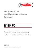 Radiant R1BK 50 Installation, Use And Maintenance Manual preview