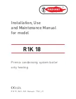 Radiant R1K 18 Instructions For Installation, Use And Maintenance Manual preview