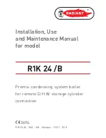 Radiant R1K 24/B Installation, Use And Maintenance Manual preview