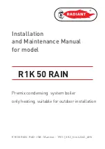 Radiant R1K 50 Installation And Maintenance Manual preview