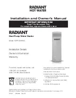 Radiant R2FHG4HW0C Installation And Owner'S Manual preview