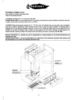 Preview for 3 page of Radiant RCM-R Installation, Use And Maintenance Manual