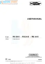 Radiant RS 20 E User Manual preview