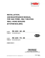 Preview for 1 page of Radiant RS 24 E 70/90 Installation And Maintenance Manual