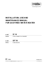 Предварительный просмотр 1 страницы Radiant S 14 Installation, Use And Maintenance Manual