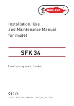 Radiant SFK 34 Instructions For Installation, Use And Maintenance Manual preview