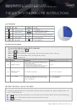 Radiant TS8100-TH-V Instructions preview