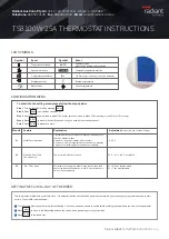 Radiant TS8100W-25A Instructions preview