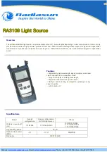 Radiasun RA3109 Quick Start Manual preview