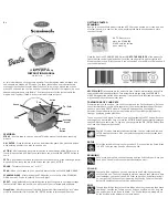 Radica Games Barbie Scanimals 73013UK Instruction Manual preview