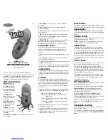 Radica Games Lighted Tetris Instruction Manual preview