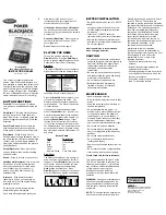 Radica Games POKER/BLACKJACK SILVER EDITION 71054 Instruction Manual preview