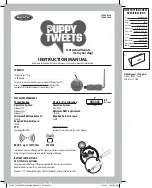 Radica Games Puppy Tweets T7005 Instruction Manual preview