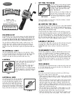 Radica Games Sport Bass Fishin' 71014 Instruction Manual preview