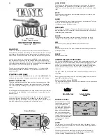 Radica Games Tank Combat 73009 Instruction Manual preview