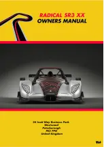 Предварительный просмотр 1 страницы Radical Sportscars SR3 XX Owner'S Manual