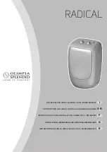 RADICAL OLIMPIA SPLENDID Instructions For Installation, Use And Maintenance Manual предпросмотр