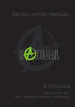 Preview for 1 page of RADICAL R-C10-DAB Installation Manual